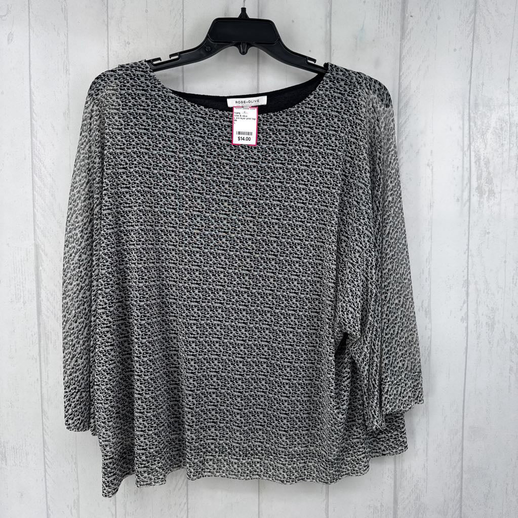 L s/s layer print top