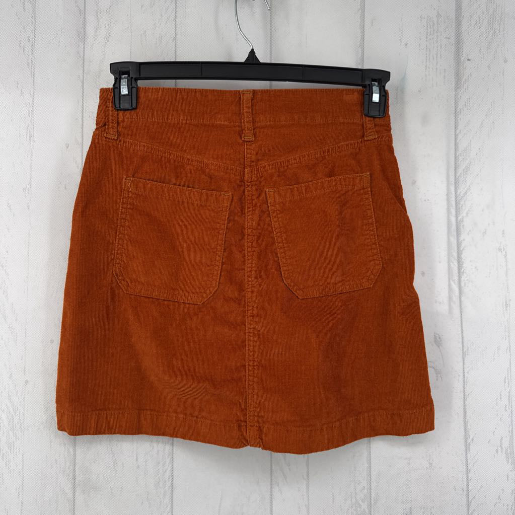 0 corduroy skirt