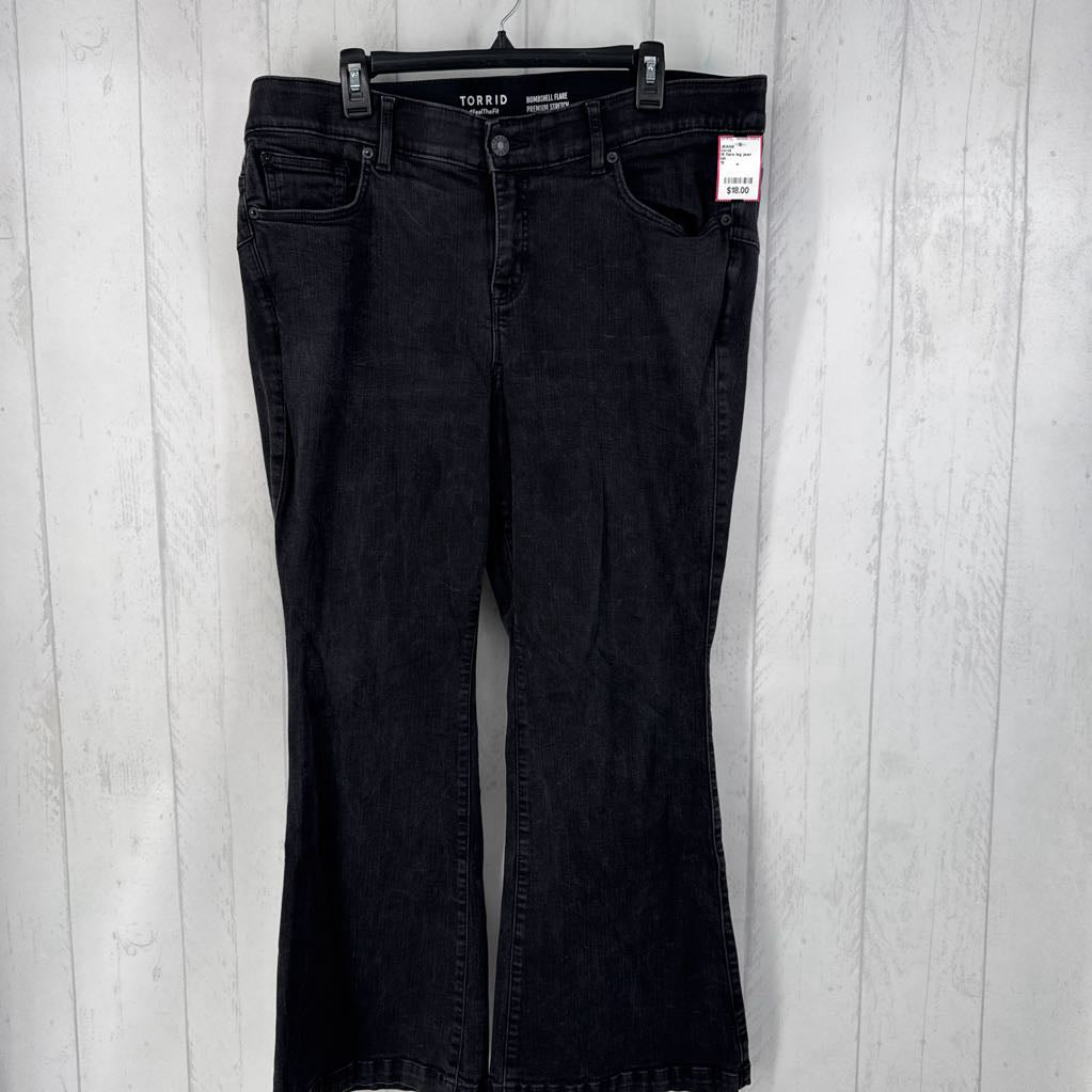 18 flare leg jean