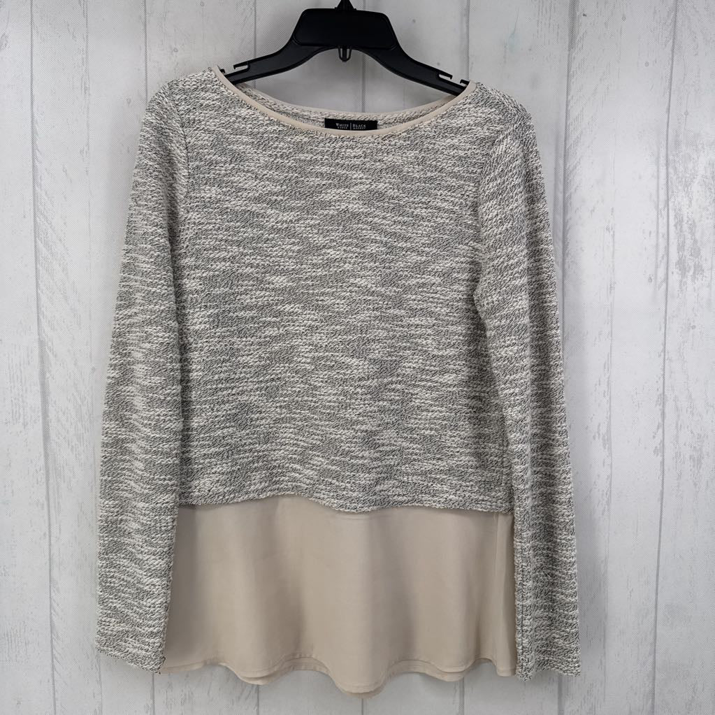 S layered textured l/s top