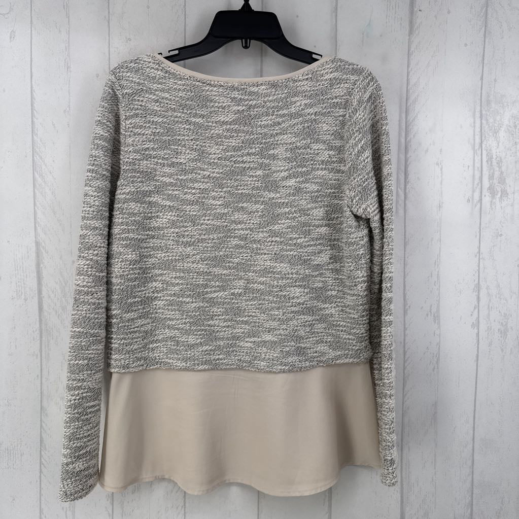 S layered textured l/s top