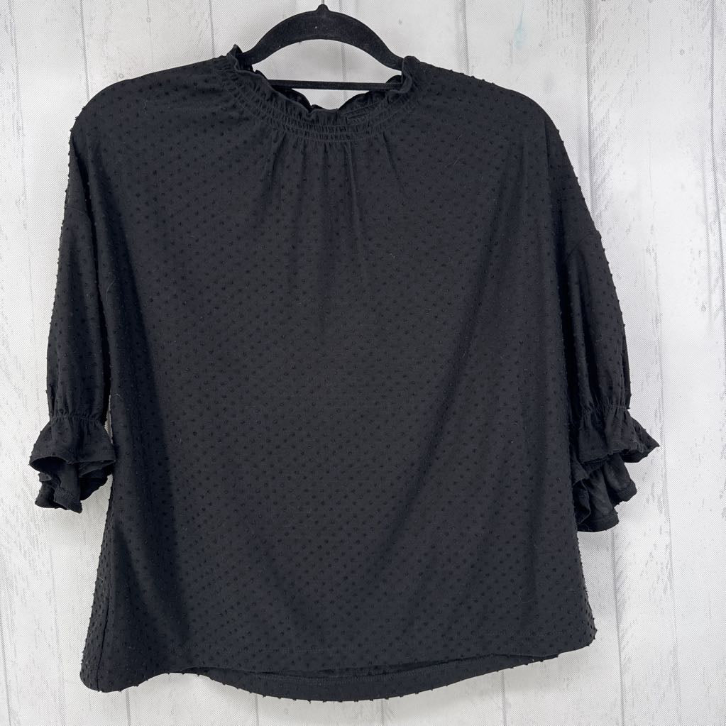 M textured dolman slv top