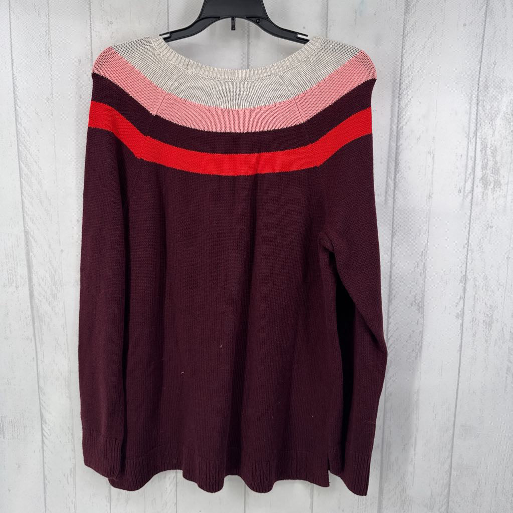 L colorblock sweater
