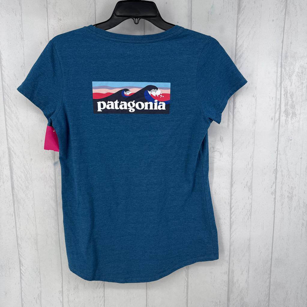 M scoop neck s/s logo tee