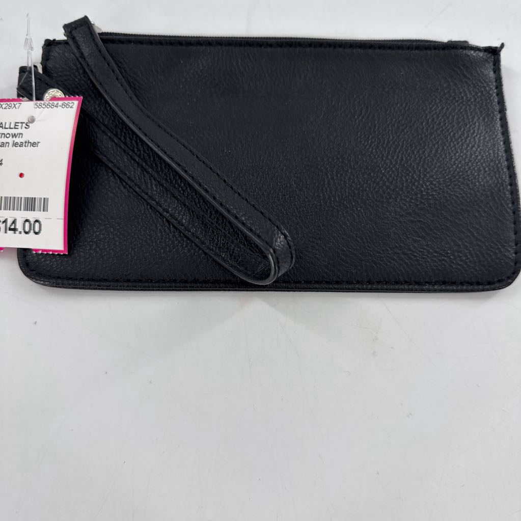vegan leather wristlet