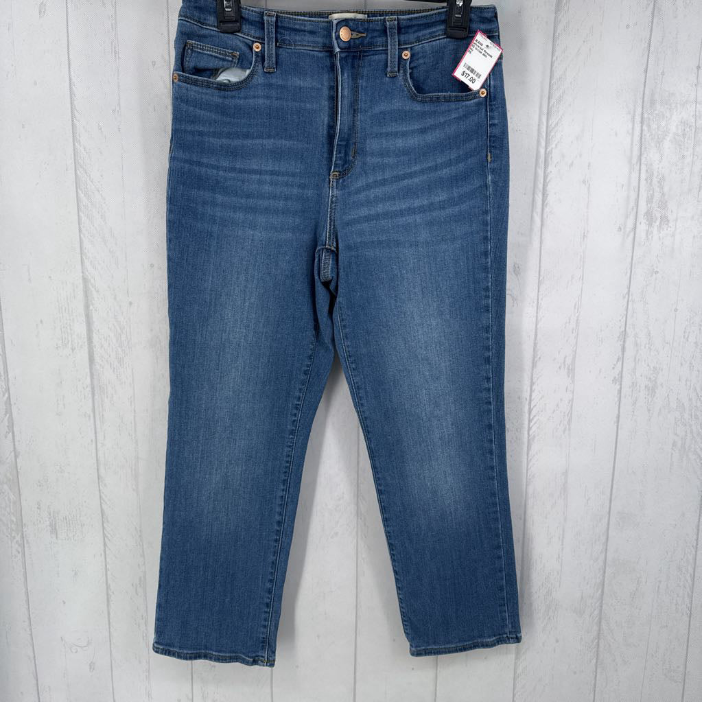 8S hi-rise slim straight leg jean