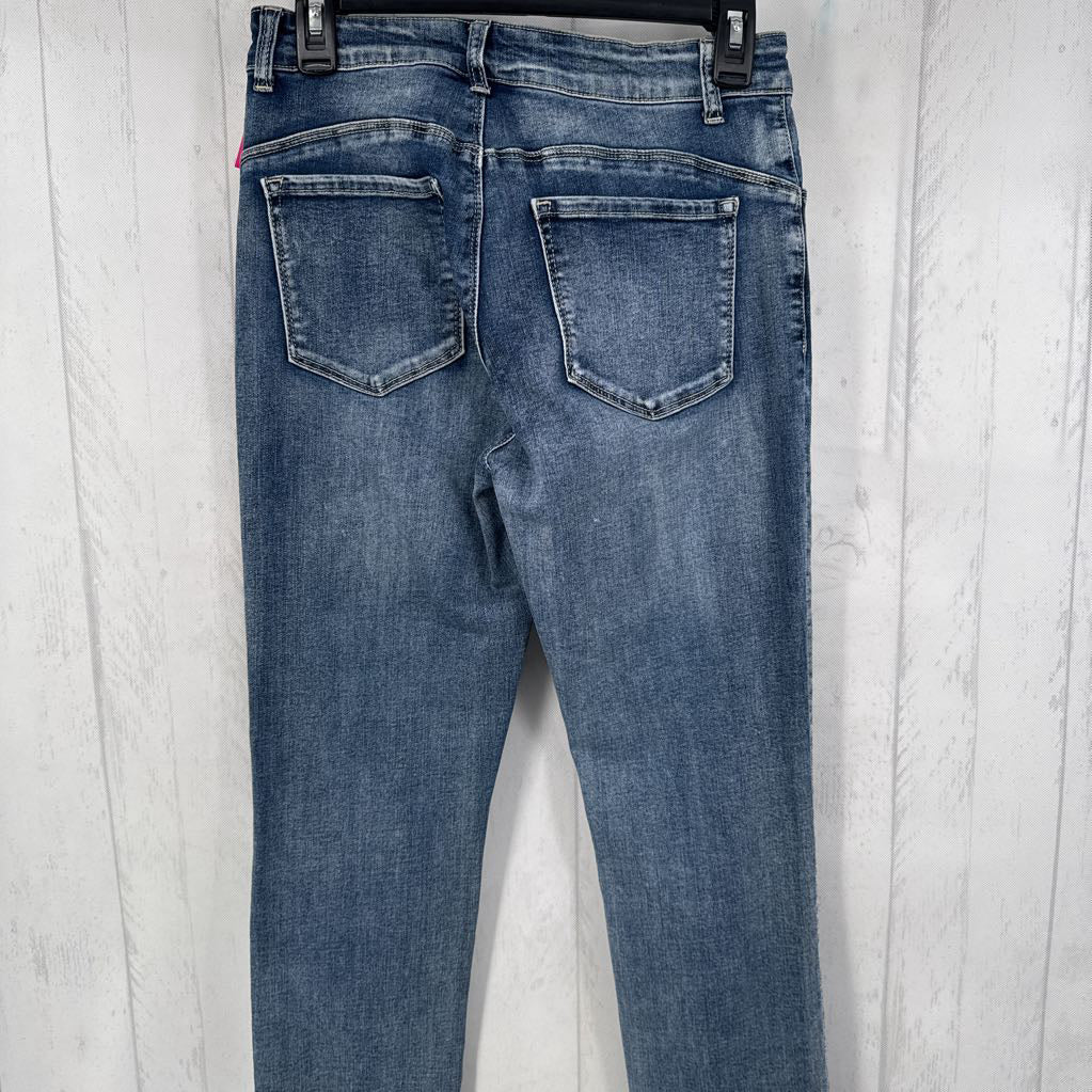 M raw hem jean