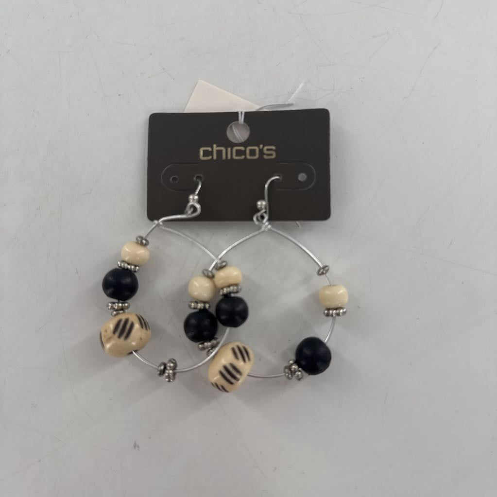 R25 beaded hoop earrings