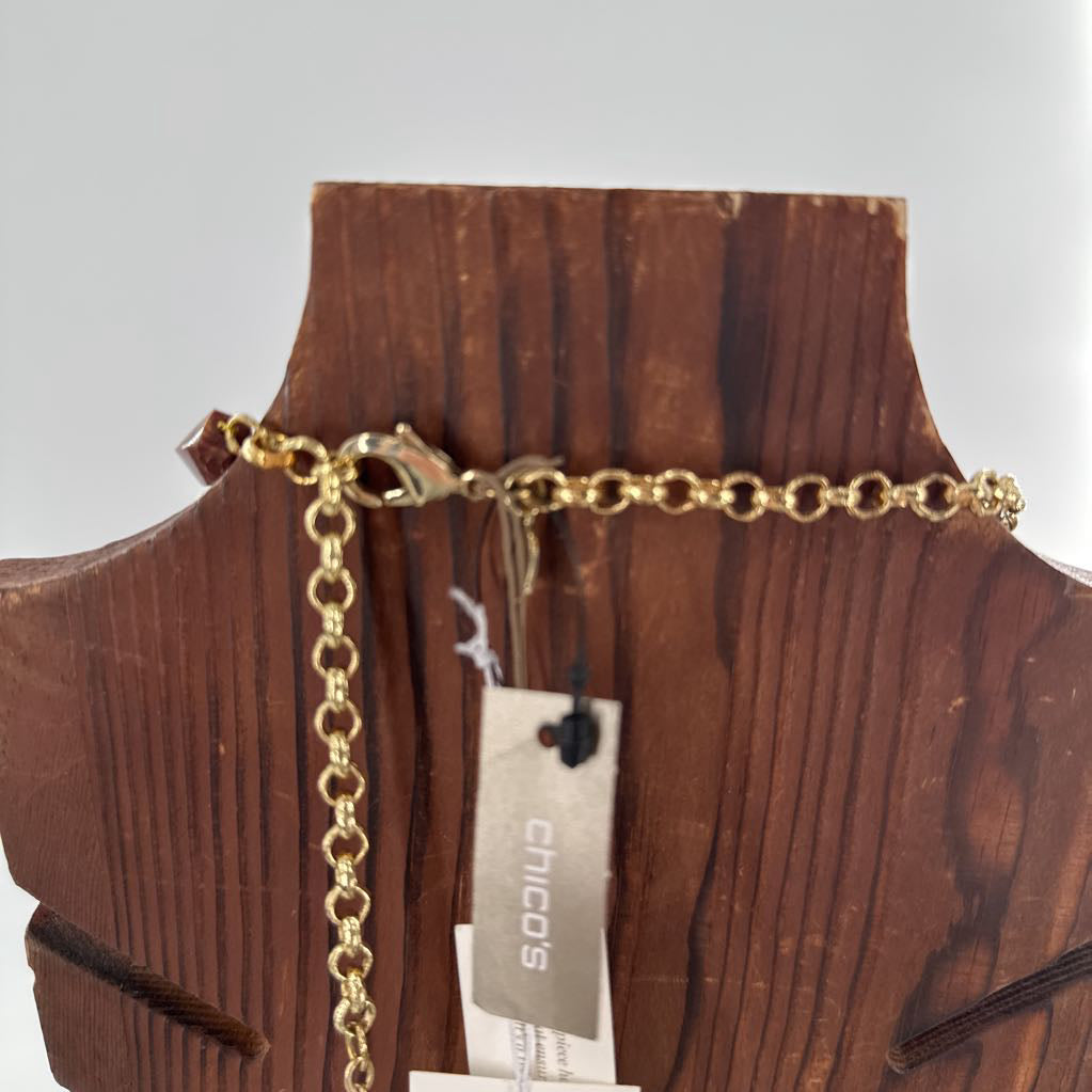 21" boho chic charm necklace