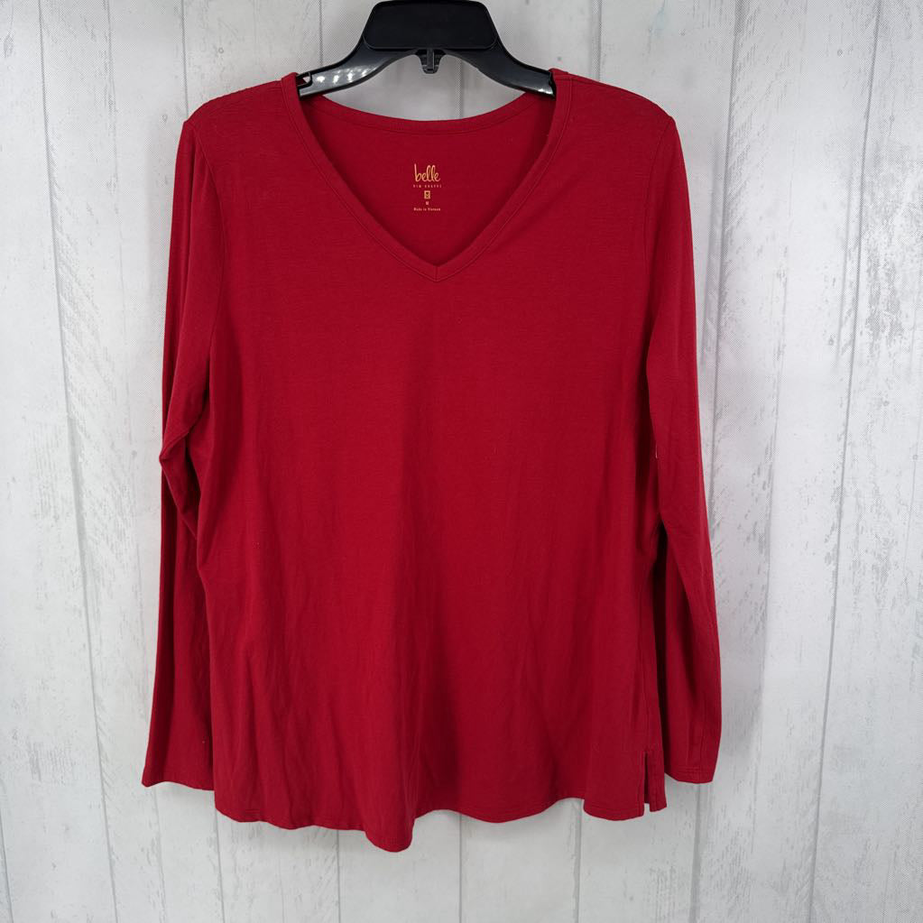 M v-neck l/s tee