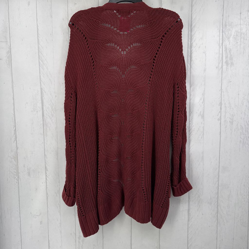 M l/s pocket open cardigan