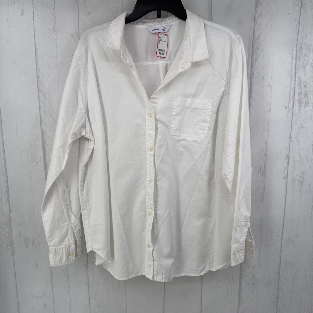 XXL button down l/s top
