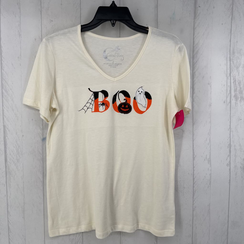 S v-neck embelished s/s tee-BOO