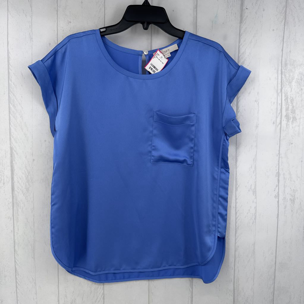 S silky tab slv top