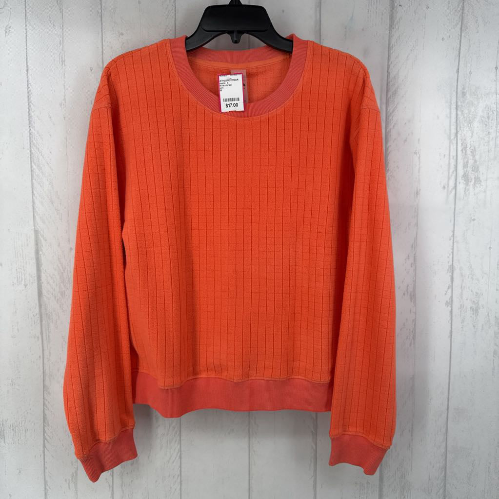 M textured crewneck sweatshirt