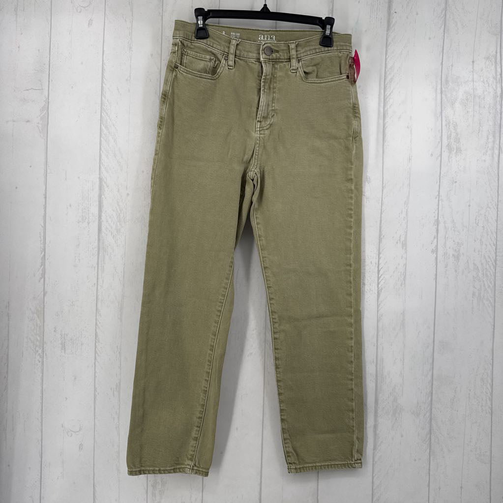 8 hi-rise straight leg jean