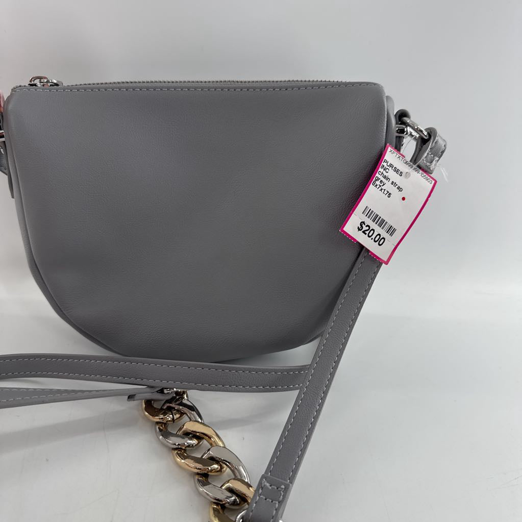 chain strap crossbody w/ slip pockets