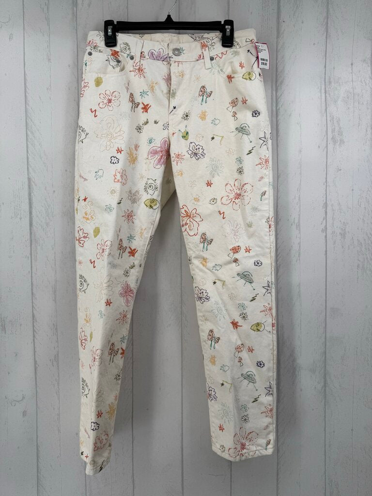 29/30 floral print jean