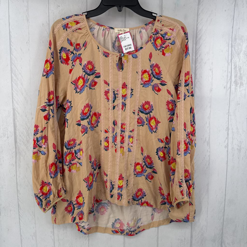 M flo print l/s top