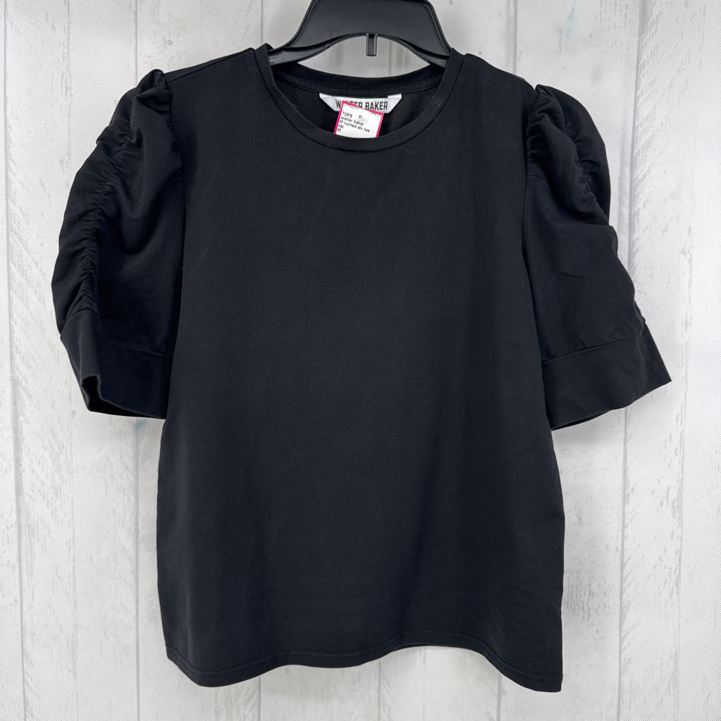 M ruched slv tee