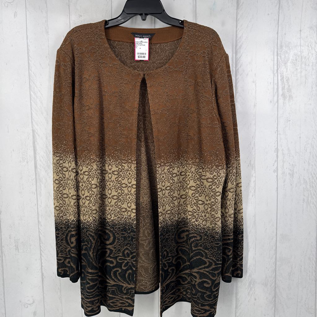 XL l/s eye hook cardigan