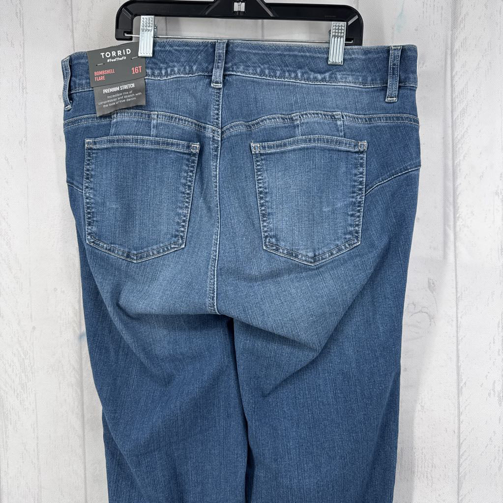16T flare leg jeans