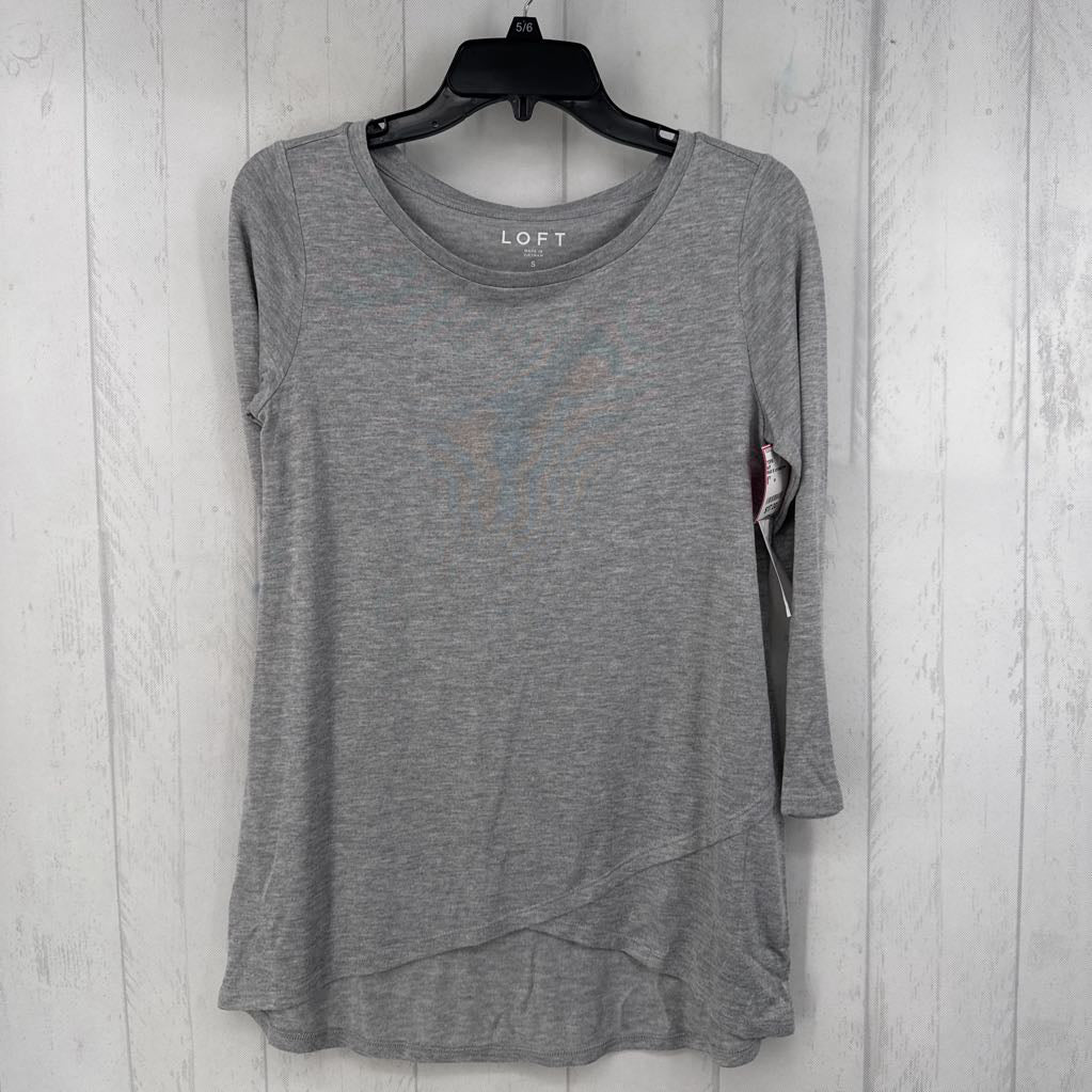 R40 S crossover hem 3/4 slv top