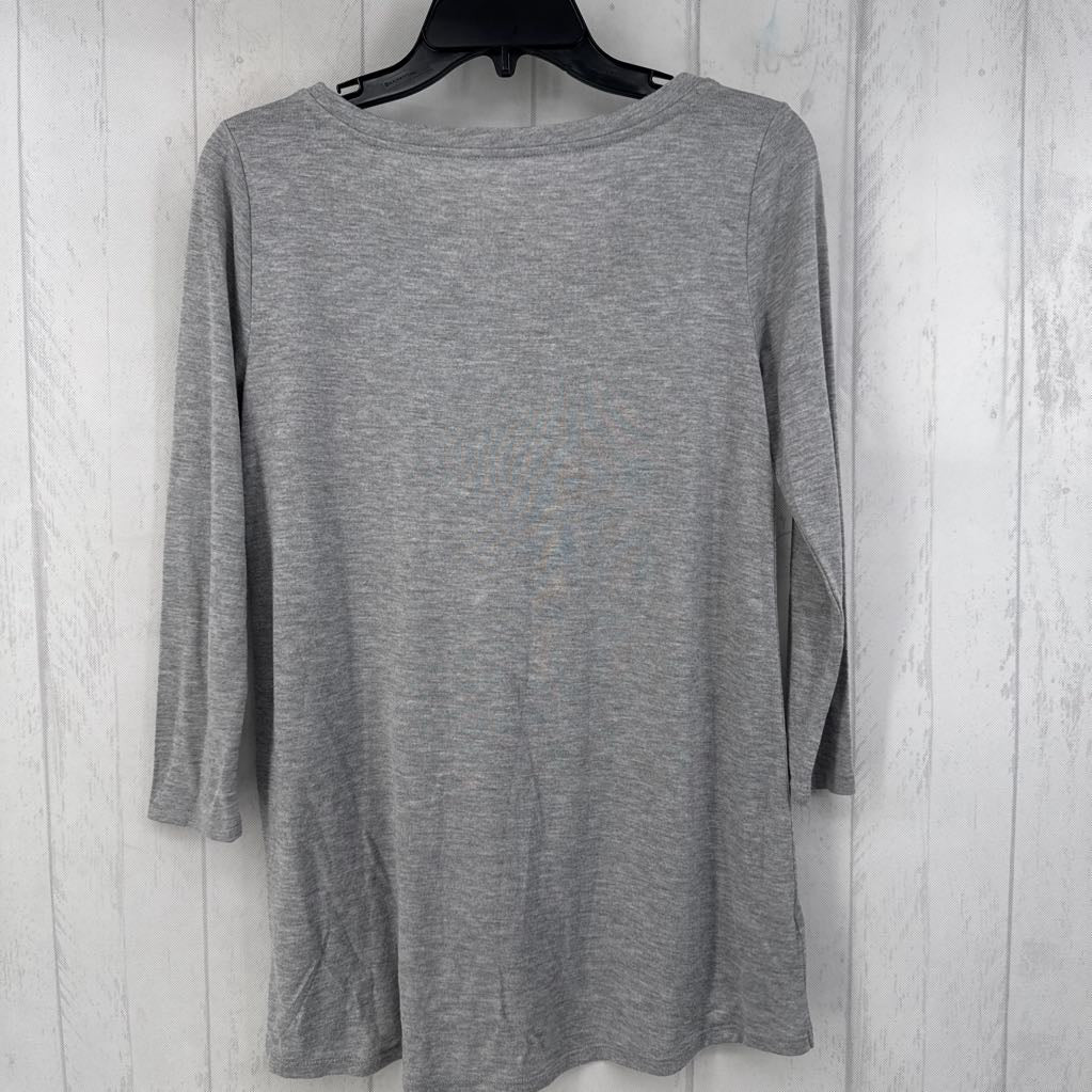 R40 S crossover hem 3/4 slv top