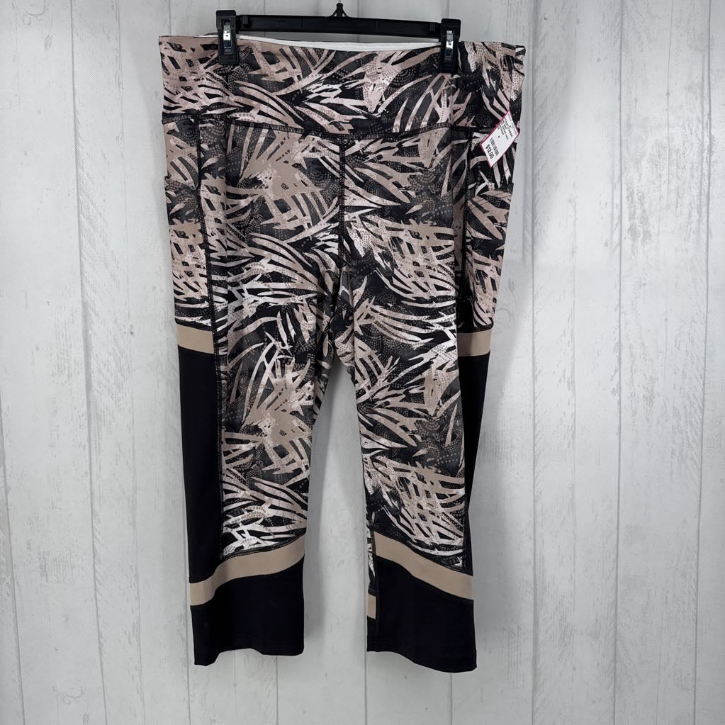 2X printed capri legging