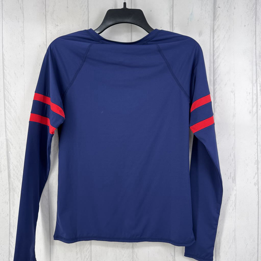 S 1/2 zip l/s top