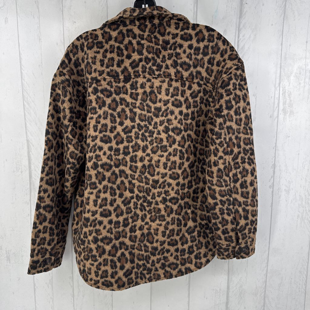 S animal print shacket