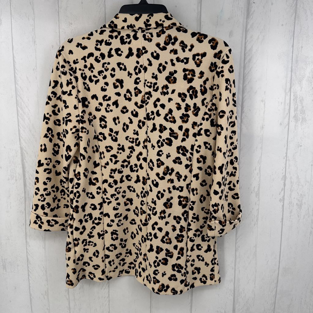 M animal print blazer