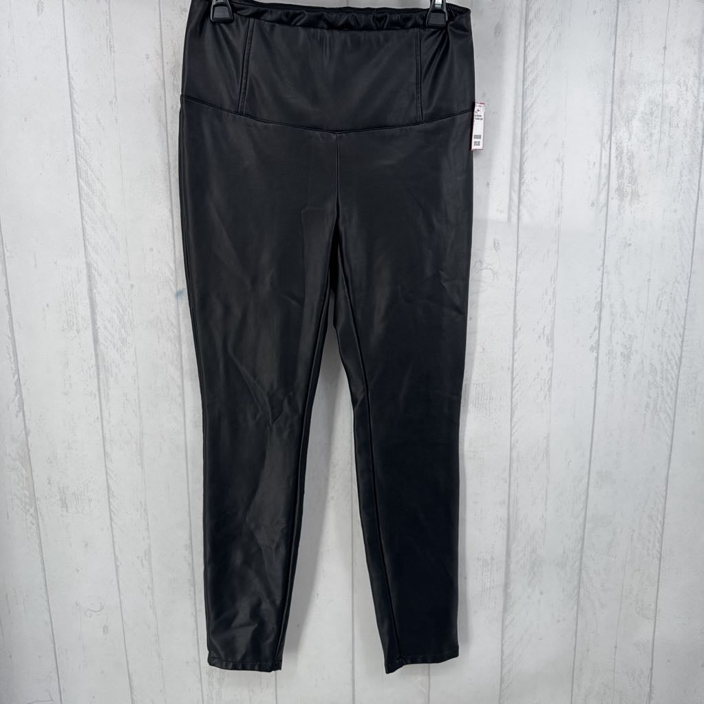 4 faux leather pant