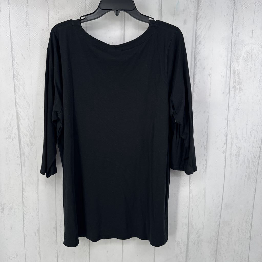 XL v-neck 3/4 slv top