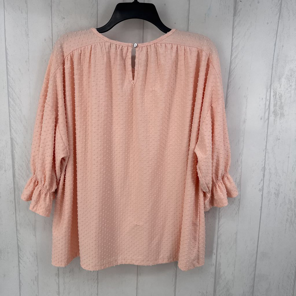 XL s/s textured top