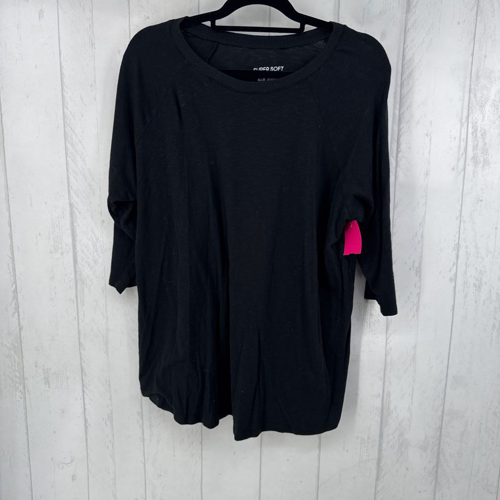 2 s/s slub jersey top