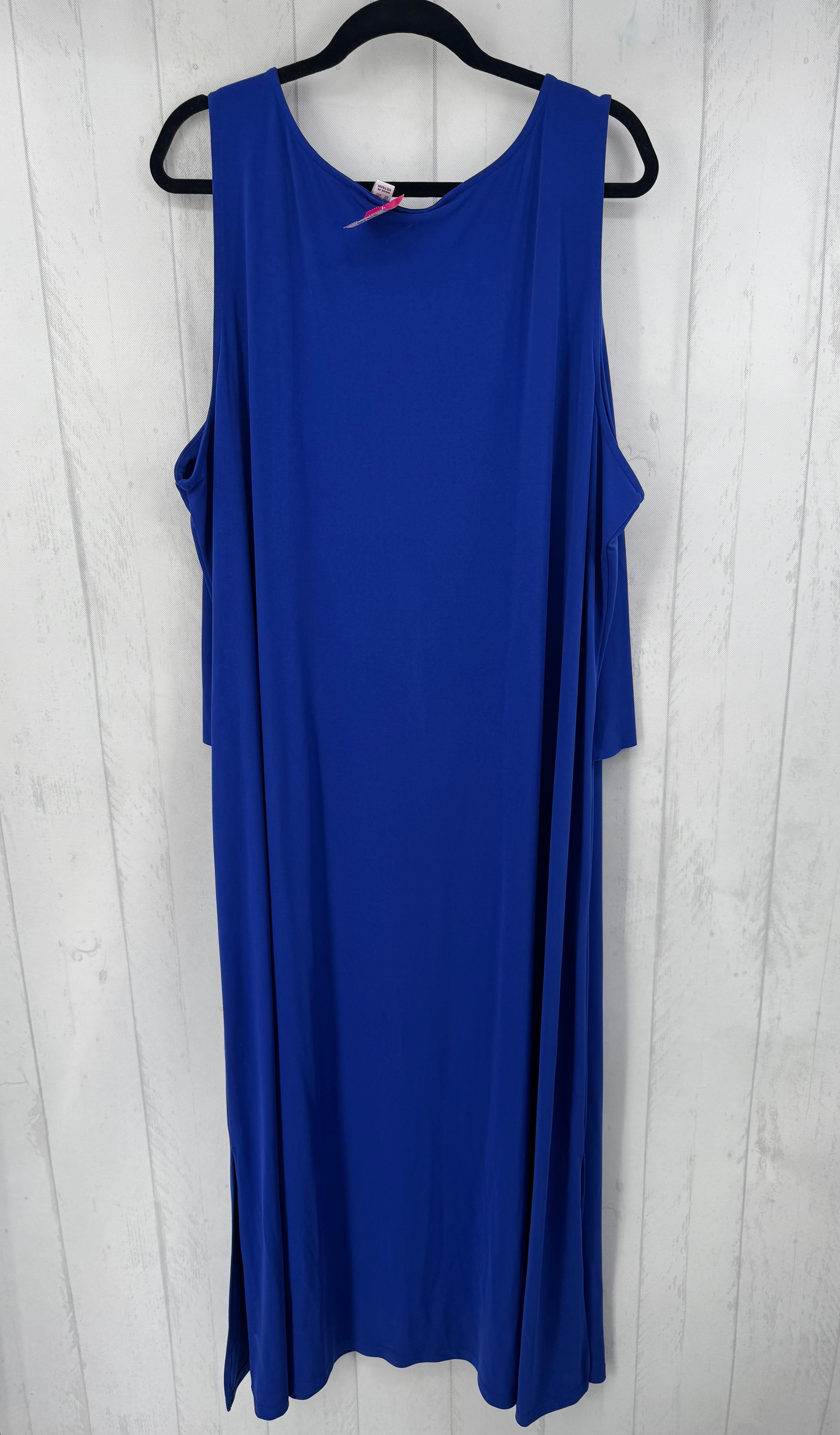 3X v-neck slvls dress