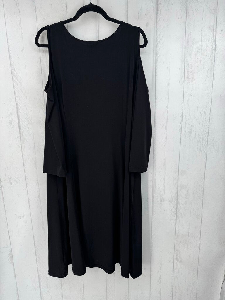 3X cold shoulder dress
