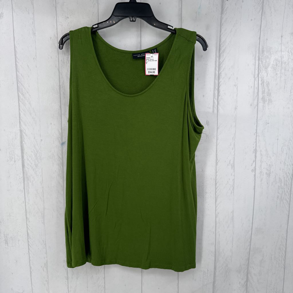 1X jersey knit tank