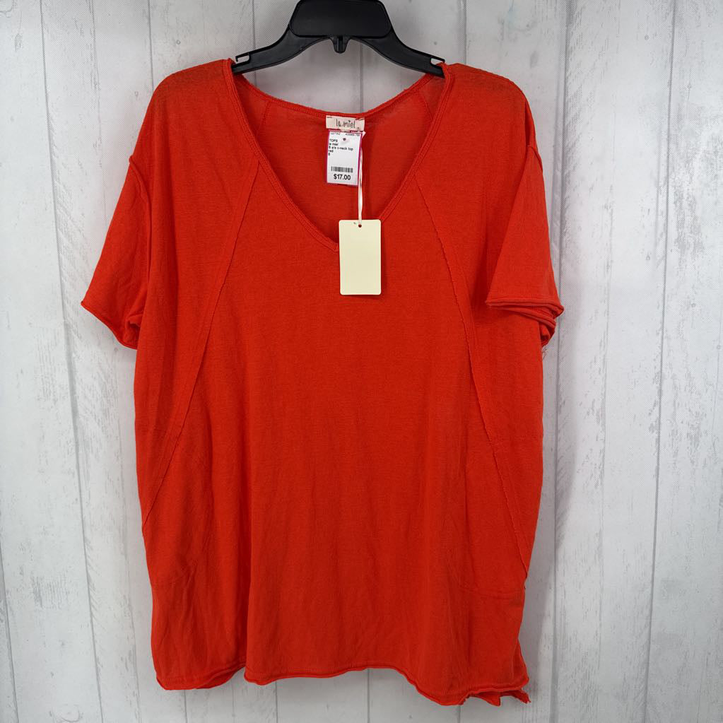 S s/s v-neck top
