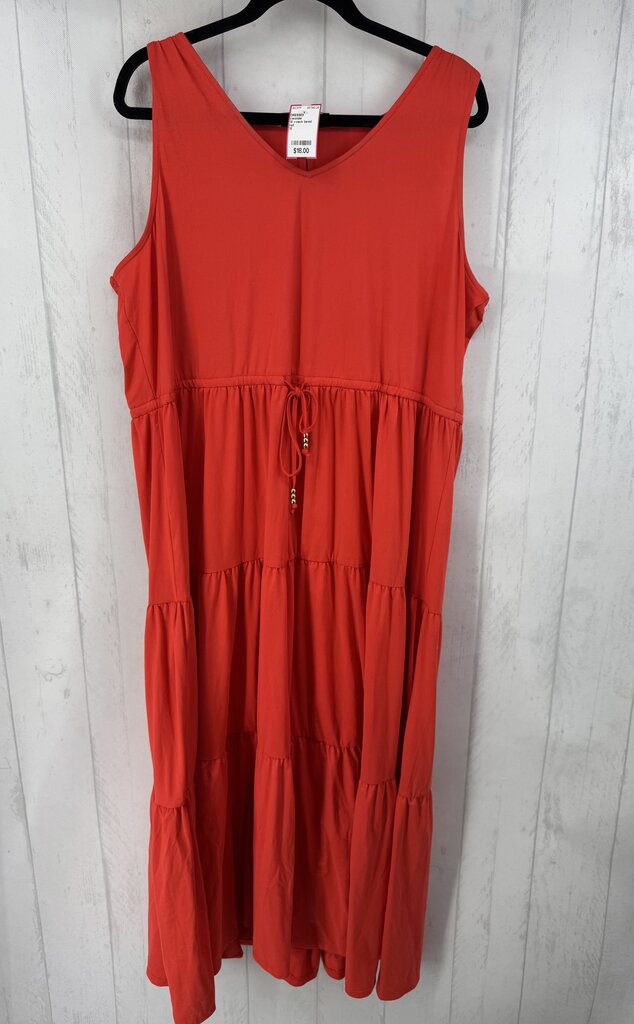 1X v-neck tiered slvls dress