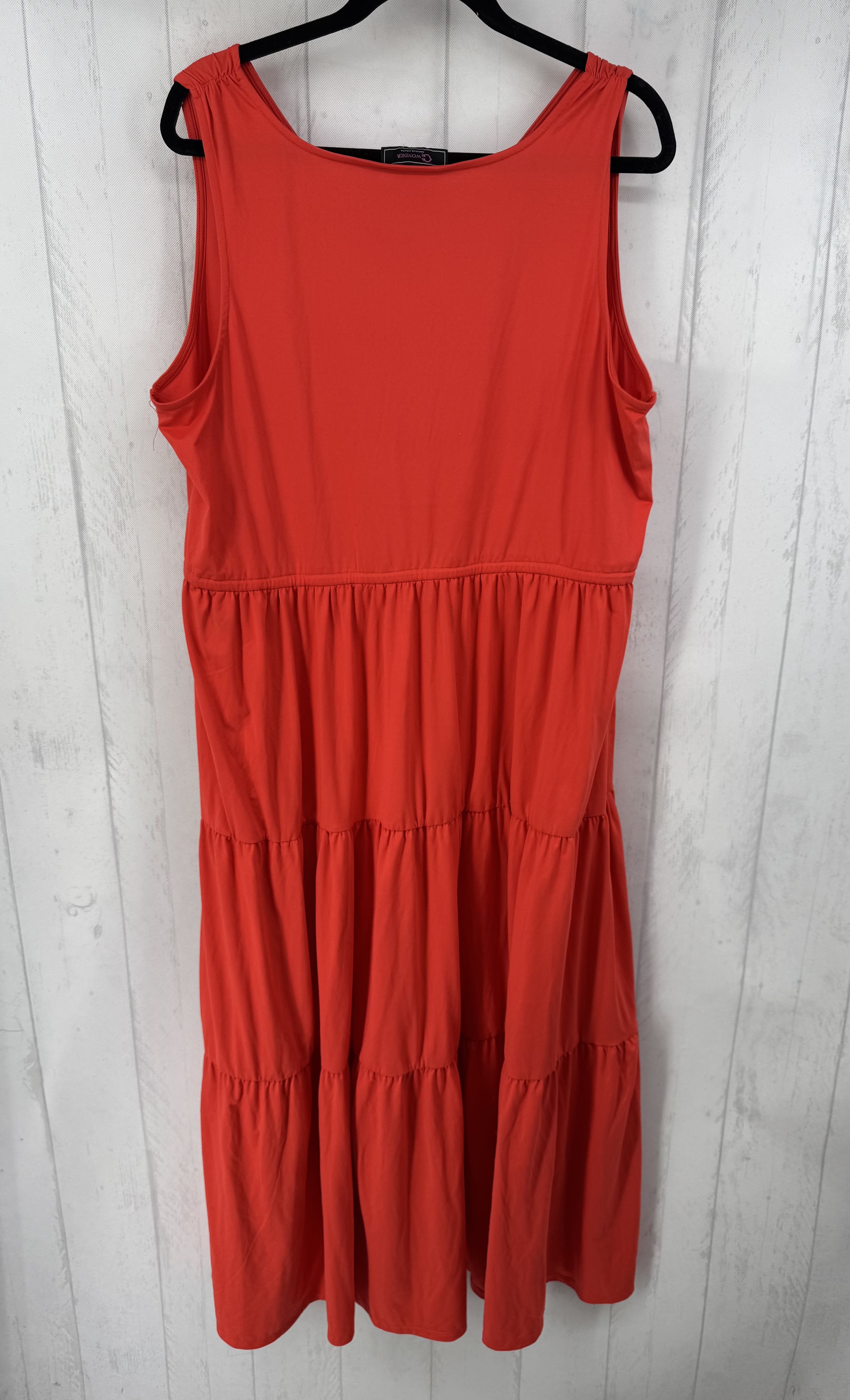 1X v-neck tiered slvls dress