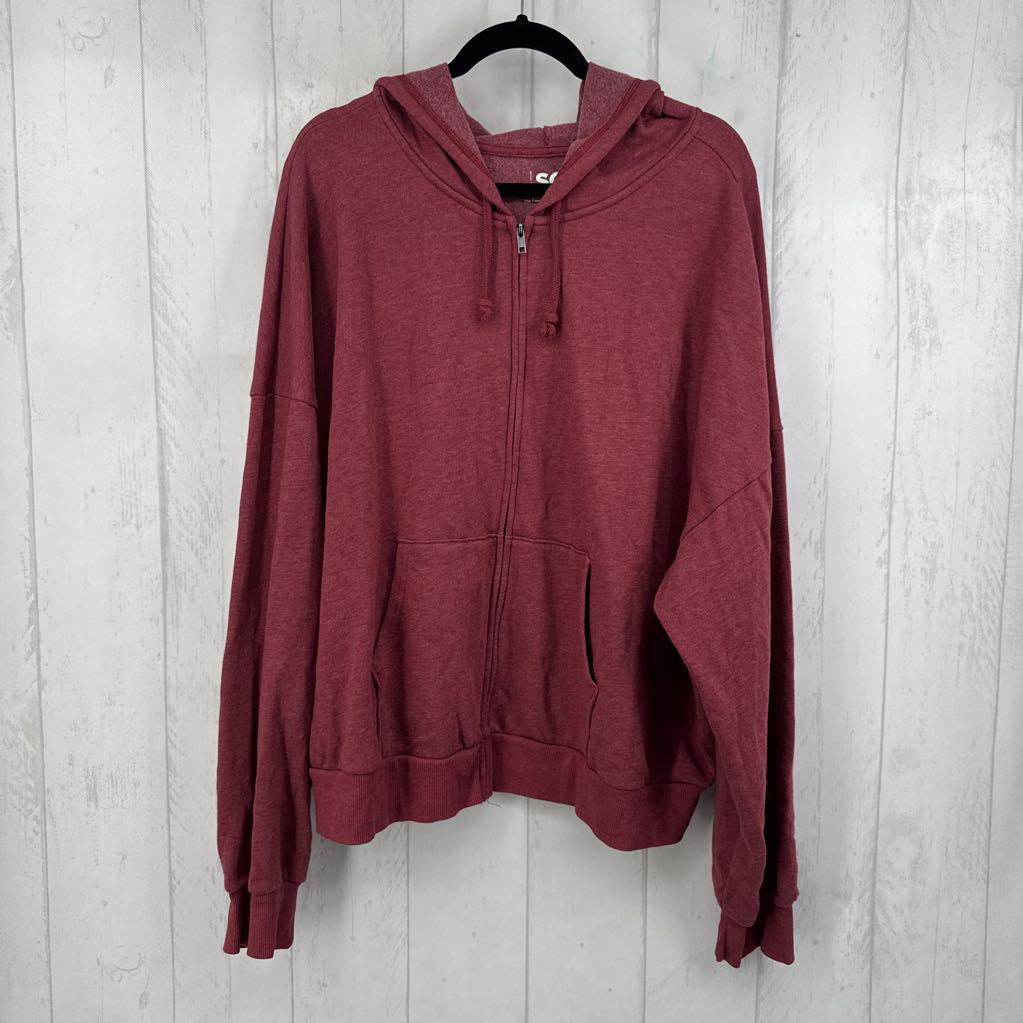 3X zip-up hoodie