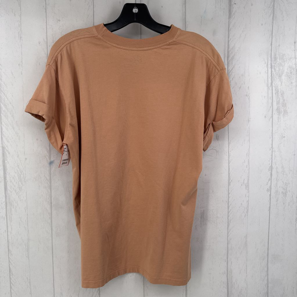 S cuff slv flower top