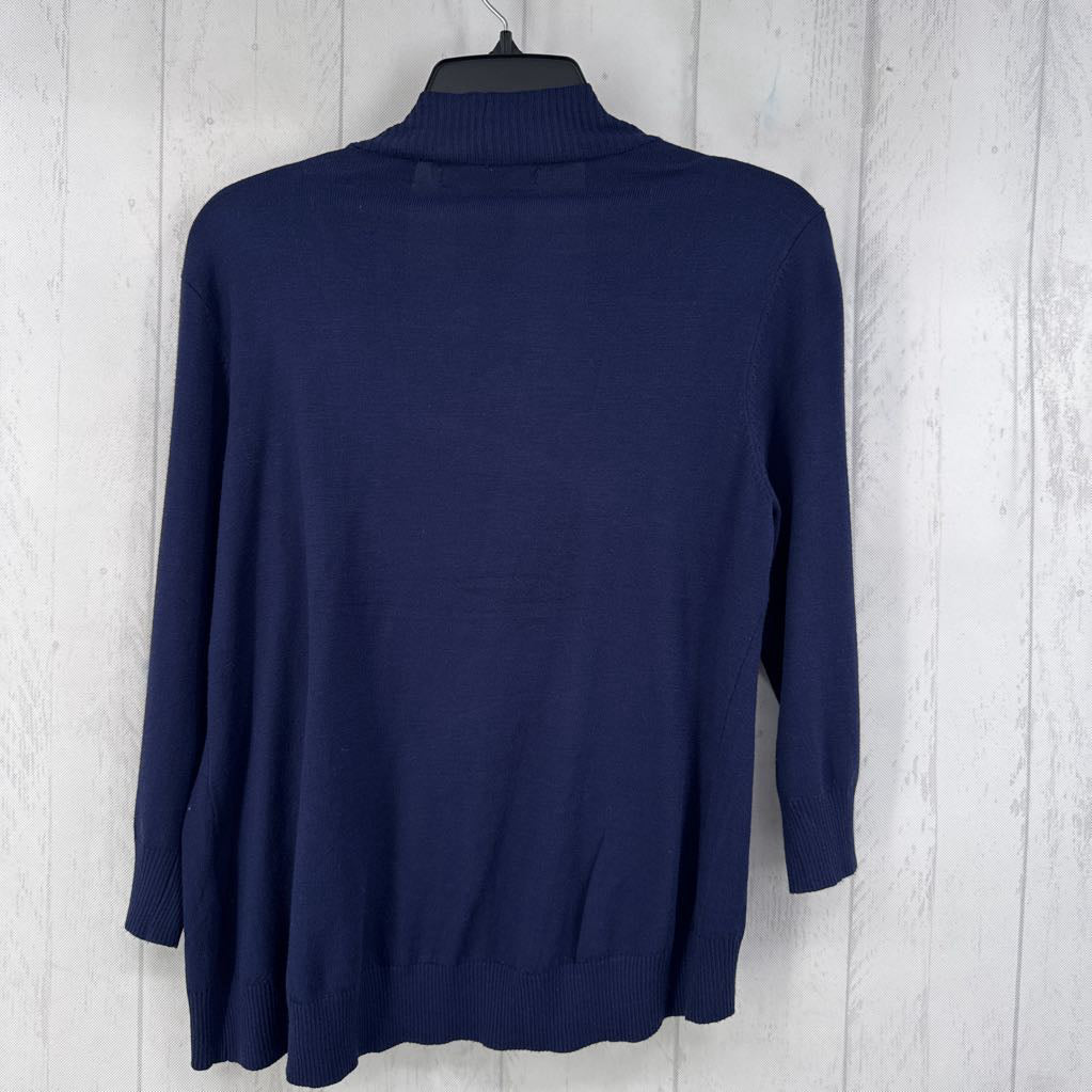 M 3/4 slv open cardigan