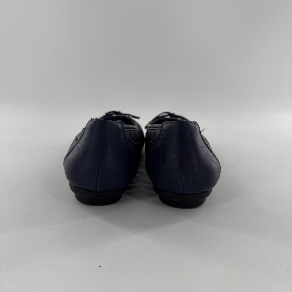 8.5 perforated leather slip-ons