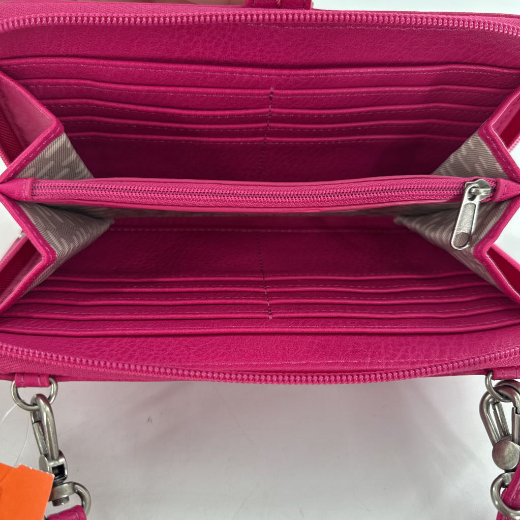 crochet cherry crossbody wallet