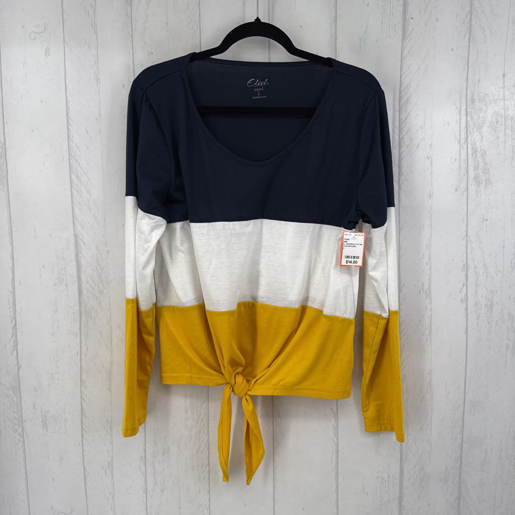 L colorblock l/s tee