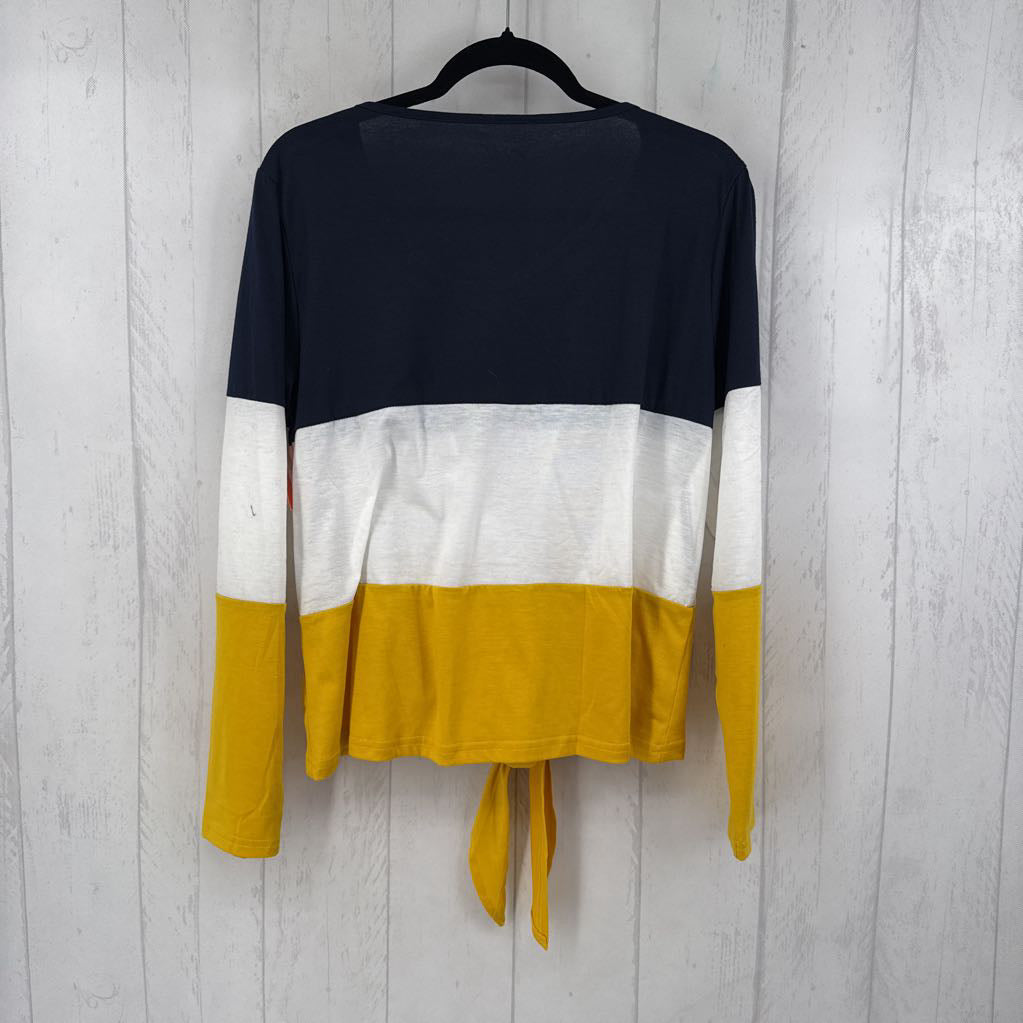 L colorblock l/s tee