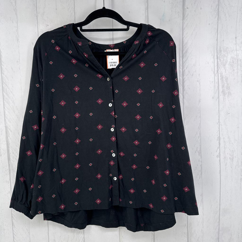 2x l/s diamond print top